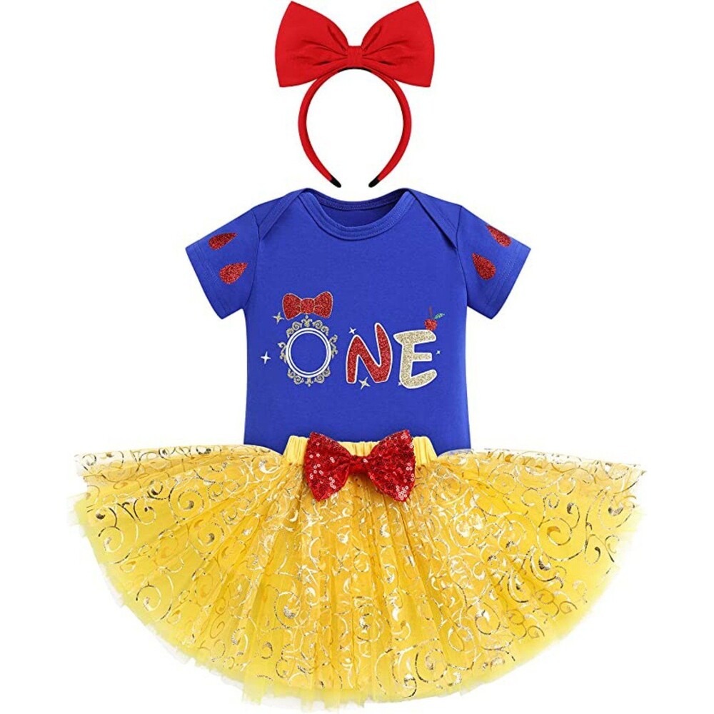 Snow white birthday dress